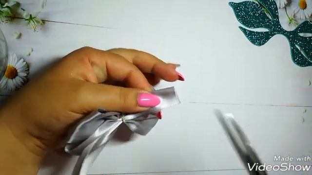 Бантики по шаблону трезубец из фоамирана мк/Bows pattern-Trident diy смотреть онлайн