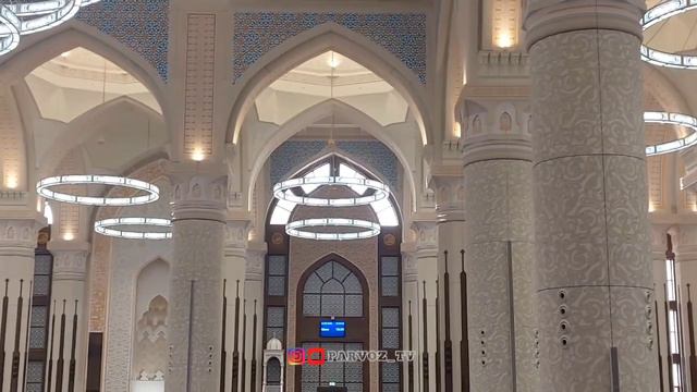 Azan/Азан в центральной соборного мечети Душанбе. смотреть онлайн