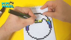 ОЧЕНЬ ЛЕГКО !  Pusheen Cat Рисуем по клеточкам ! Кот Пушин !!  Pusheen Cat PIXEL ART HOW TO DRAW