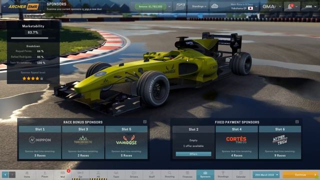 Motorsport Manager Season 3 Gameplay Walkthrough - LIVE - World Motorsport Championship #1