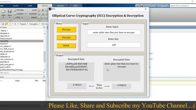 MATLAB code of Elliptical Curve Cryptography (ECC) Encryption & Decryption смотреть онлайн