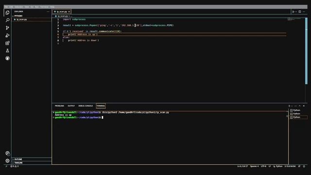 Python: First Project - IP Scanner смотреть онлайн