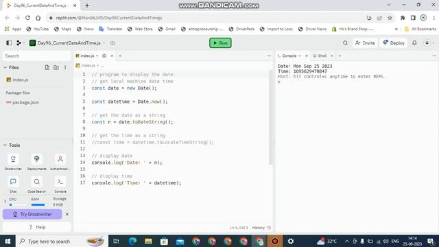 #day96 Day96 Current Date and Time JavaScript Program #100daysofcodechallenge #programming #coding смотреть онлайн