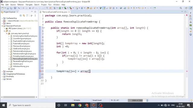 Remove Duplicate Element From Array | Java Programming | Remove Duplicate From Array Java Program смотреть онлайн