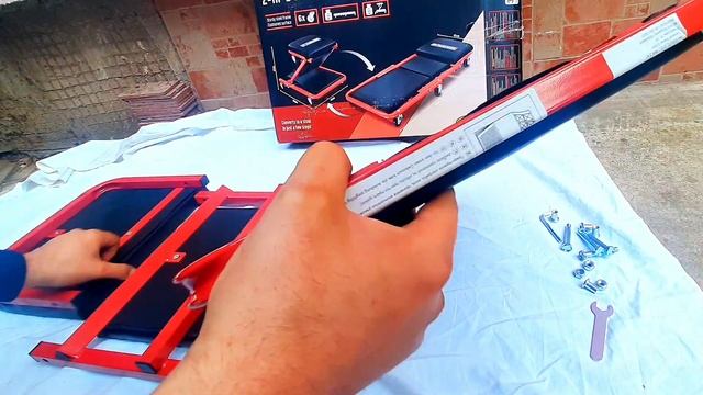 Parkside PRW 2 A1  Ležaljka Za Radionicu /CAR CREEPER & STOOL #parkside#lidl #lidltools