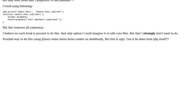 Wordpress: wordpress custom post type remove duplicate menu item смотреть онлайн