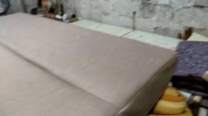 Перетяжка дивана-книжки с заменой всего наполнения.