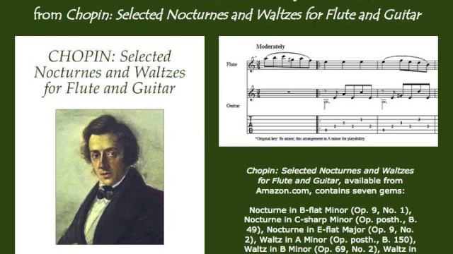 Chopin’s Nocturne in B-flat Minor for flute and guitar смотреть онлайн