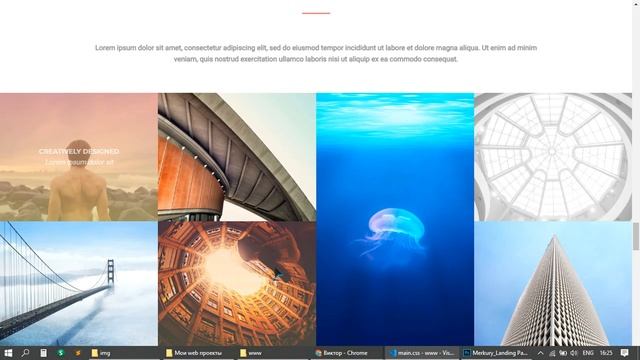 Вёрстка одностраничного сайта из PSD №1 смотреть онлайн