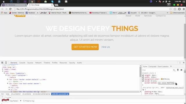 #15- Build Flat Responsive Website َUsing Bootstrap - Coding The Banner смотреть онлайн