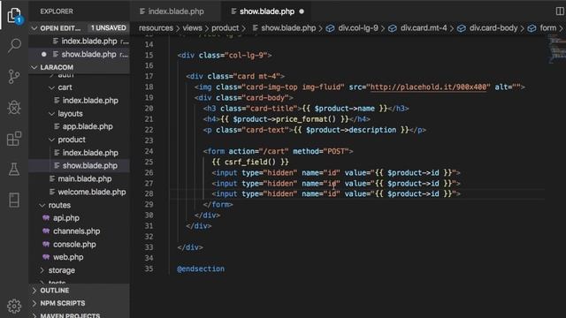 [LIVE CODING] - Ecommerce: Creating a Shopping Cart With Laravel 6 смотреть онлайн