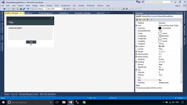 C# Tutorial - Material Design Message Box | FoxLearn смотреть онлайн