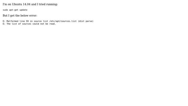Ubuntu: sudo apt-get update command not working what i do смотреть онлайн