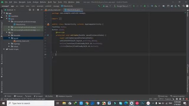7- Button setOnClickListener in main activity.java смотреть онлайн