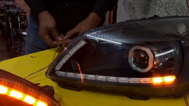 ?skoda Rapid headlight modified ? смотреть онлайн