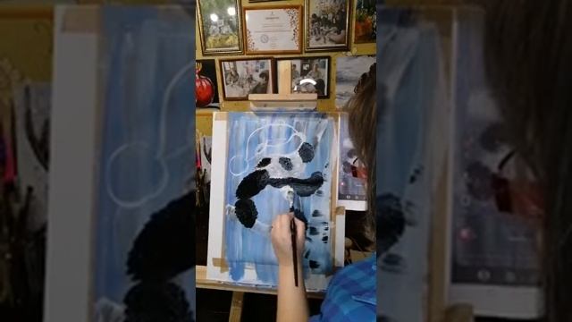 Рисуем панду смотреть онлайн