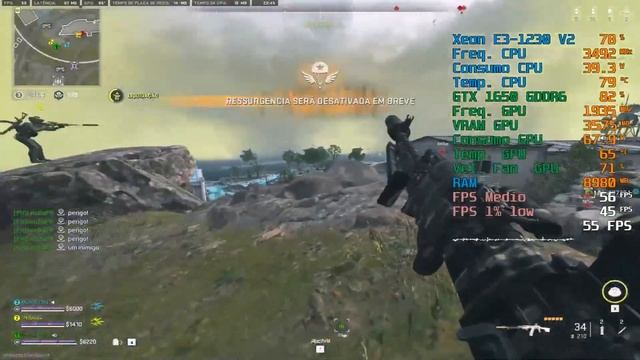 VITÓRIA na Ressurgência Squad do WARZONE 2.0 | Xeon E3 1230 V2 + Palit GTX 1650 GP OC GDDR6 | [7] смотреть онлайн