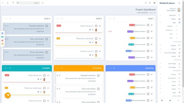 Fixed RTL Admin Dashboard UI Kit - WebkitX смотреть онлайн