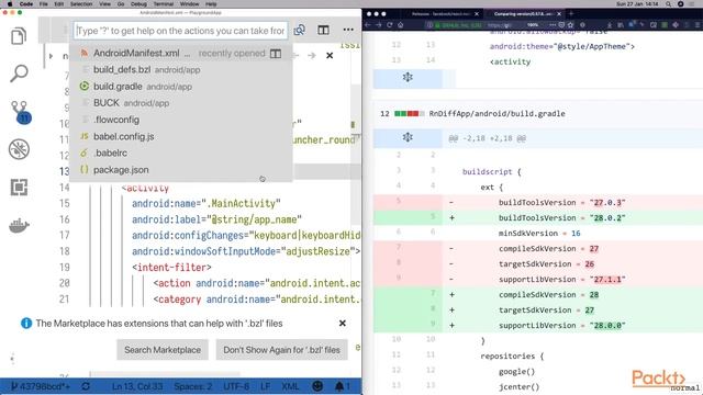 Upgrading a React Native project using rn-diff-purge смотреть онлайн