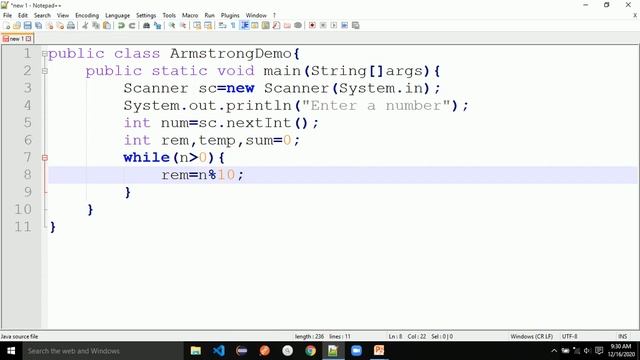 Simple Java Programing |How to take input from user and find number is Armstrong or not in java. смотреть онлайн