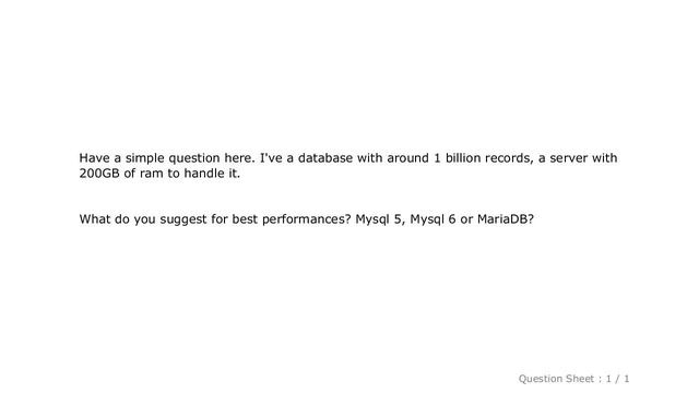 MySQL : Mysql Server 5 vs 6 vs MariaDB смотреть онлайн
