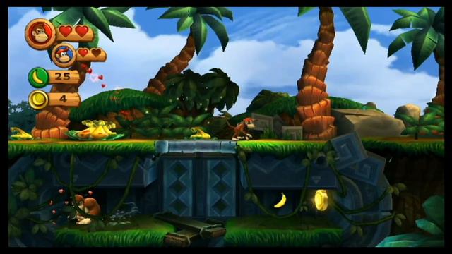 Donkey Kong Country Returns [ИгроПроходимец & Женя] - Part 001 смотреть онлайн
