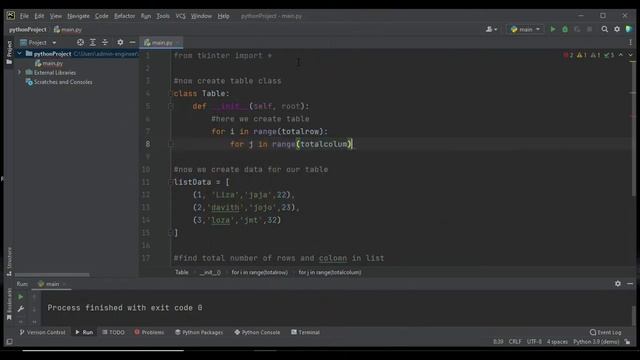 How to create table in python Tkinter | Can we create table in Tkinter? смотреть онлайн