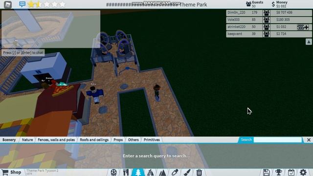 Проложил дороги! Theme Park Tycoon 2 в Roblox смотреть онлайн