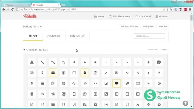 Как установить иконки для сайта за 4 клика смотреть онлайн