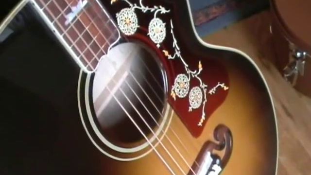 GIBSON SJ 200 true Vintage Sunburst смотреть онлайн
