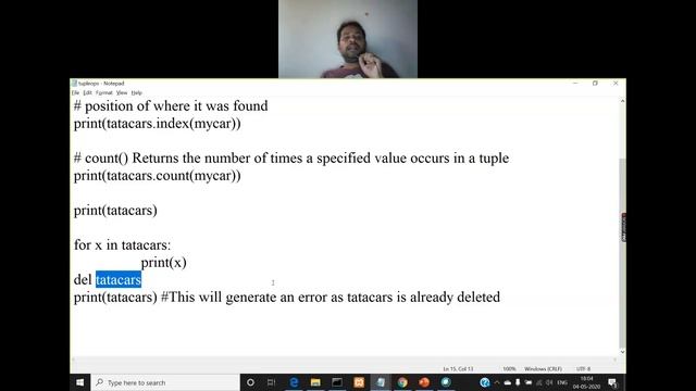 Python Tuples смотреть онлайн