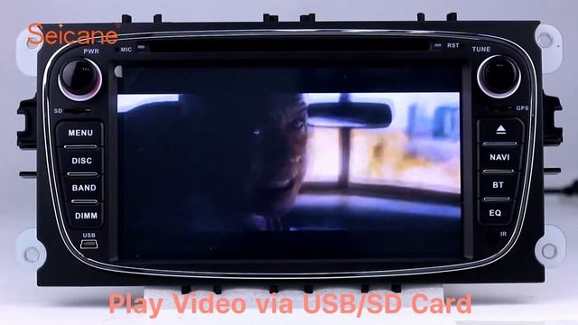 In dash dvd player 2008-2011 Ford Focus Radio GPS Sat Nav with Bluetooth Music Aux смотреть онлайн