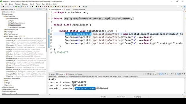 How does singleton behaviour depends on classloaders? #spring #singleton || The Tech Trainer смотреть онлайн