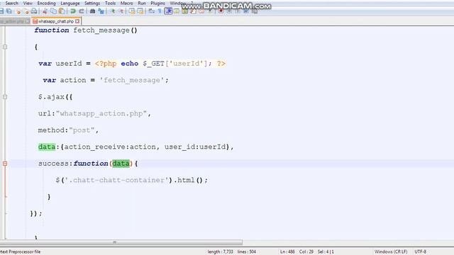 WhatsApp Tutorial Part-72: Fetch Users Chat Messages AJAX PHP MYSQLI for Android mobile, Tablet ,We смотреть онлайн