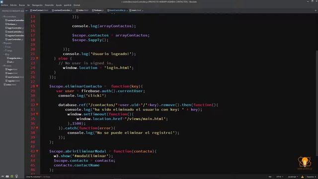 30. Tutorial Firebase - Confirmar antes de eliminar un contacto смотреть онлайн