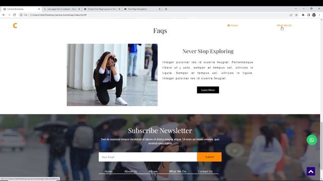 Bootstrap Part4.How To Create One Page Link In Html. Change Navbar Background Color On Page Scroll. смотреть онлайн