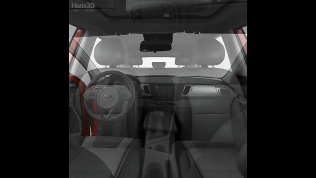 3D Model Kia Niro with HQ interior 2017 3DExport.com смотреть онлайн
