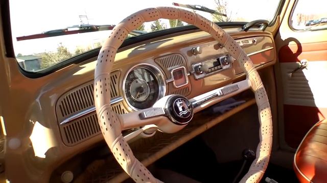 Classic Restored 1965 VW Volkswagen Beetle Bug Sunroof for Sale Prairie Beige смотреть онлайн