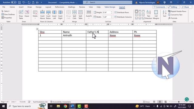 #14 | MS Word 365 Tutorial In Telugu | Table Group in MS Word 365 in Telugu смотреть онлайн