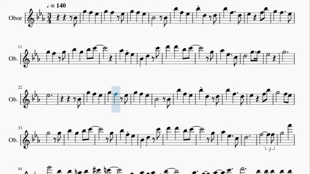 Oboe Sheet Music: How to play Le Festin (Ratatouille) by Camille смотреть онлайн