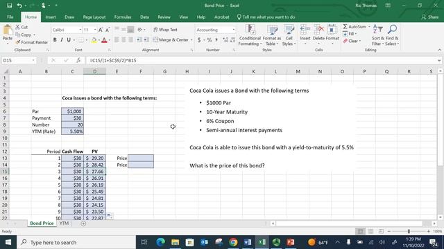 How to Calculate Bond Prices and Bond Yields using Excel! смотреть онлайн