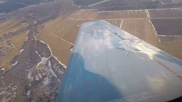 29.03.2015. Як-52. Имитация отказа двигателя. Yak-52. Engine failure simulated. смотреть онлайн