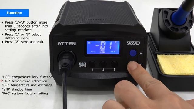 AT 989D New 65W Soldering Station смотреть онлайн