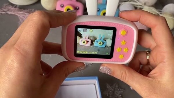 Детский фотоаппарат зайчик белый Обзор Top Store 24