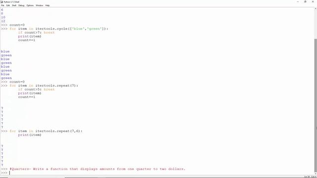 Python itertools Practical смотреть онлайн