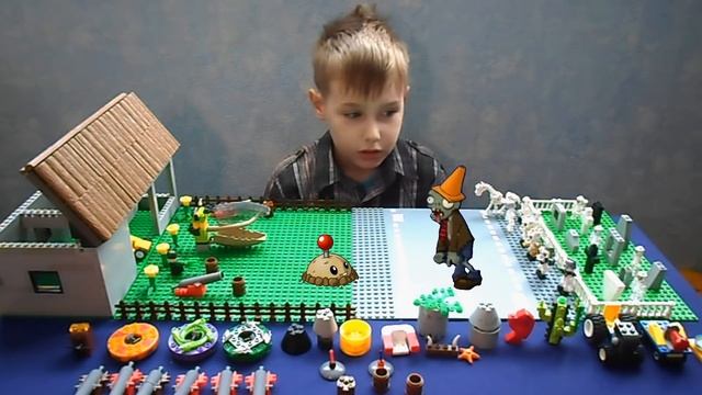 Лего растения против зомби - Plants vs Zombies 4 Funny смотреть онлайн