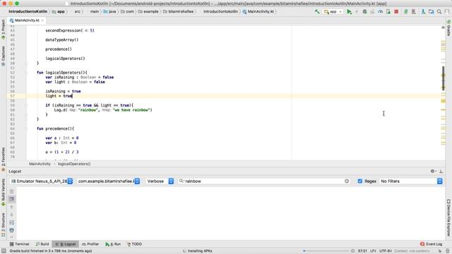 Kotlin logical operators смотреть онлайн