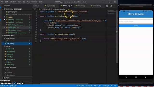 Edx CS50 - Project 2 - Movie Browser React Native смотреть онлайн