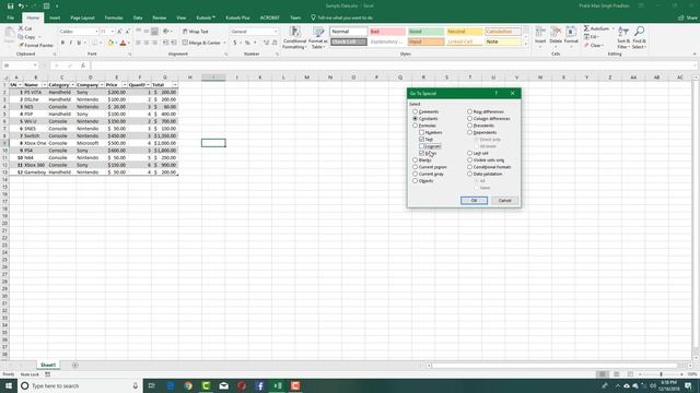MS Excel Tutorial - Lesson 85 - Go to Special смотреть онлайн