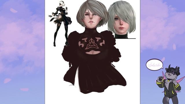 Nier Automata 2B Speedpaint смотреть онлайн
